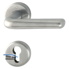 HOPPE Dr�ckergarnitur HELSINGBORG - auf Rosette PZ, 37 - 42, Edelstahl matt