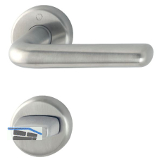 HOPPE Dr�ckergarnitur HELSINGBORG - auf Rosette WC, 37 - 42, Edelstahl matt