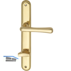 Dr�ckergarnitur ELEGANT - auf Schild WC 90, Messing poliert