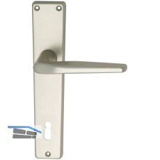 Dr�ckergarnitur WG 2000 - auf Schild BB 90, 38 - 43, Neusilber eloxiert