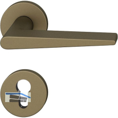 FSB Dr�ckergarnitur 12 1005 ASL auf Rosette PZ, Aluminium mittelbronzefarbig