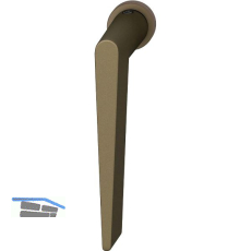 FSB Fenster-Steckgriff 34 1005 minimalistisch, Aluminium mittelbronzefarbig