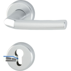 Dr�ckergarnitur BIRMINGHAM - auf Rosette PZ, 37 - 42, silber eloxiert