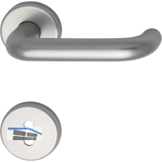 Dr�ckergarnitur WG 1700L - auf Rosette BB, 38 - 43, silber eloxiert