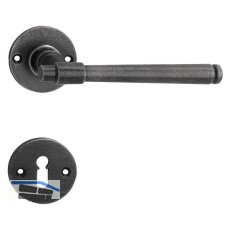 SCH�RGHOFER Dr�ckergarnitur KLAM - auf Rosette BB, verzinkt alt geb�rstet