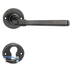 SCH�RGHOFER Dr�ckergarnitur KLAM - auf Rosette PZ, verzinkt alt geb�rstet