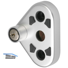 Fenstergriffsicherung FSB 34 3407 gleichsperrend, Aluminium natur