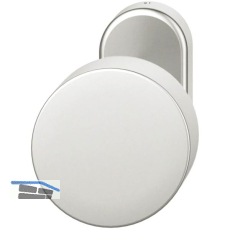 FSB T�rknopf 07 0829 - auf Rosette, � 50 mm, fest vernietet, silber eloxiert