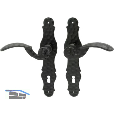 HALC� Dr�ckergarnitur SILL - auf Schild BB 90, schwarz lackiert