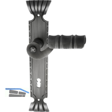 SCH�SSWENDER Dr�ckergarnitur TYROL - auf Schild BB 90, schwarz passiviert