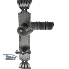 SCH�SSWENDER Dr�ckergarnitur TYROL - auf Schild WC 90, schwarz passiviert