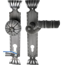 SCH�SSWENDER Wechselgarnitur TYROL - auf Schild PZ88, Rechts, schwarz passiviert