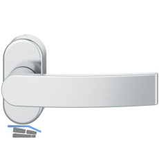 FSB Rahment�rdr�cker 09 1150 Hochhaltefeder, ovale Rosette, Edelstahl matt