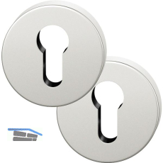 FSB Zylinderrosette rund 12 1735 00010 ASL, Aluminium silber eloxiert