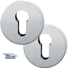 FSB Zylinderrosette rund 12 1735 00010 ASL, Edelstahl matt