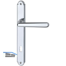 Dr�ckergarnitur ALT - WIEN - auf Schild BB 90, o. Hangerl, Messing verchromt