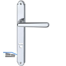 Dr�ckergarnitur ALT - WIEN - auf Schild WC 90, Messing verchromt