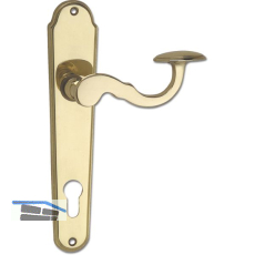 MARCHESI FH Dr�ckergarnitur POSTHORN - auf Schild PZ 88, Messing poliert