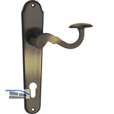 MARCHESI FH Dr�ckergarnitur POSTHORN - auf Schild PZ 88, Messing patiniert