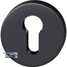 FSB Zylinderrosette rund 17 1735 01510 AGL, Aluminium schwarz matt