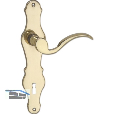 MARCHESI Dr�ckergarnitur L�FFELFORM - auf Schild BB 90, Messing poliert