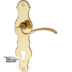 MARCHESI FH Dr�ckergarnitur L�FFELFORM - auf Schild PZ 88, Messing poliert