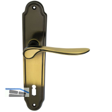 MARCHESI Dr�ckergarnitur K�LN - auf Schild BB 90, Messing patiniert