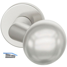FSB T�rknopf 23 0846 03600 FH-AGL fest auf Rosette,Aluminium silber eloxiert