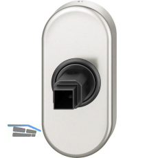 FSB Fenstergriff Adapter-Rosette oval, Aluminium silber eloxiert
