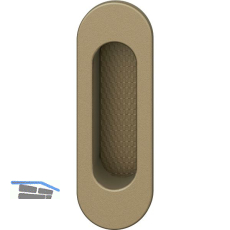 FSB Schiebet�rmuschel 42 4215 oval 35 x 105 mm, Aluminium mittelbronzefarbig