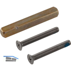 FSB Vollstift gekerbt f�r Fenstergriffe Selbstverriegelung, 7 x 75 mm, Stahl