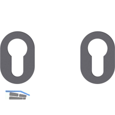 FSB Kleberosette 15 1721 PZ, Aluminium schwarz matt