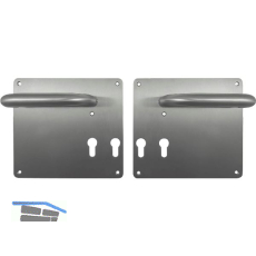 Dr�ckergarnitur GEOS - f�r M�llraumt�ren auf Breitschild