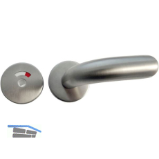 Dr�ckergarnitur GEOS mit WC-Garnitur barrierefrei, Griffl�nge 140 mm, Edelstahl