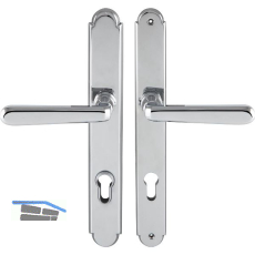 GRUNDMANN Sicherheitsdr�ckergarnitur ALT-WIEN, PZ92, Messing verchromt