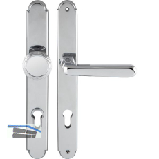 GRUNDMANN Sicherheitswechselgarnitur ALT-WIEN, PZ92, Messing verchromt