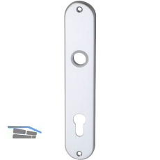 Langschild SCH-Line U-Form, PZ 88, silber eloxiert