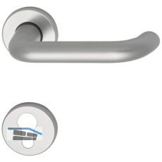 Dr�ckergarnitur SCH U - Form - auf Rosette PZ, 38 - 43, silber eloxiert