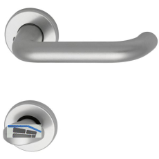 Dr�ckergarnitur SCH U - Form - auf Rosette WC, 38 - 43, silber eloxiert