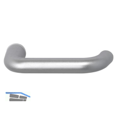 Dr�ckerlochteil SCH U - FORM - silber eloxiert