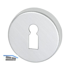 Schl�sselrosette BBU - /L - Form, � 50 mm, H�he 7 mm, silber eloxiert