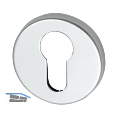 SCH-LINE Zylinderrosette PZ, U-/L-Form, � 50 mm, H�he 7 mm, silber eloxiert
