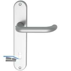 Dr�ckergarnitur SCH U - Form - auf Schild BB 90, 38 - 43, silber eloxiert