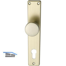 SCH-LINE Knopflangschild EUROPA, PZ 88, Wechsel-Rollstift M 10, neusilber elox.