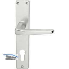 Dr�ckergarnitur EUROPA - auf Schild PZ 88, 38 - 42, silber eloxiert