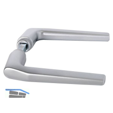 Dr�ckerpaar EUROPA, silber eloxiert