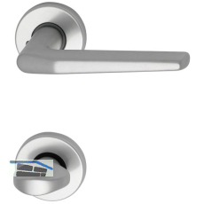 Dr�ckergarnitur EUROPA - auf Rosette WC, 38 - 42, silber eloxiert