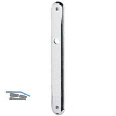 Langschild ELEGANT WG 500, ungelocht, Alu poliert