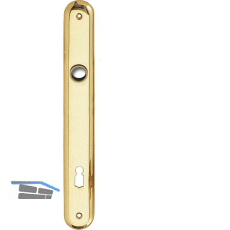 Langschild ELEGANT, BB 90, o. Hangerl, Messing poliert