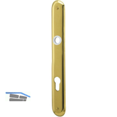 Langschild ELEGANT, PZ 88, Messing poliert